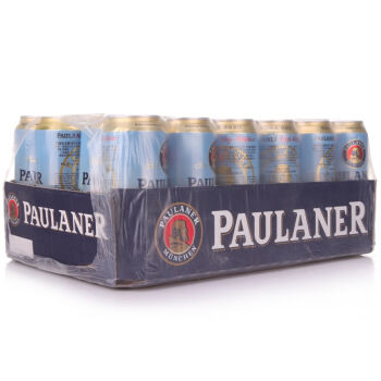 PAULANER 柏龙 小麦啤酒 500ml*24听+德拉克 浑浊型黑啤 500ml*8听